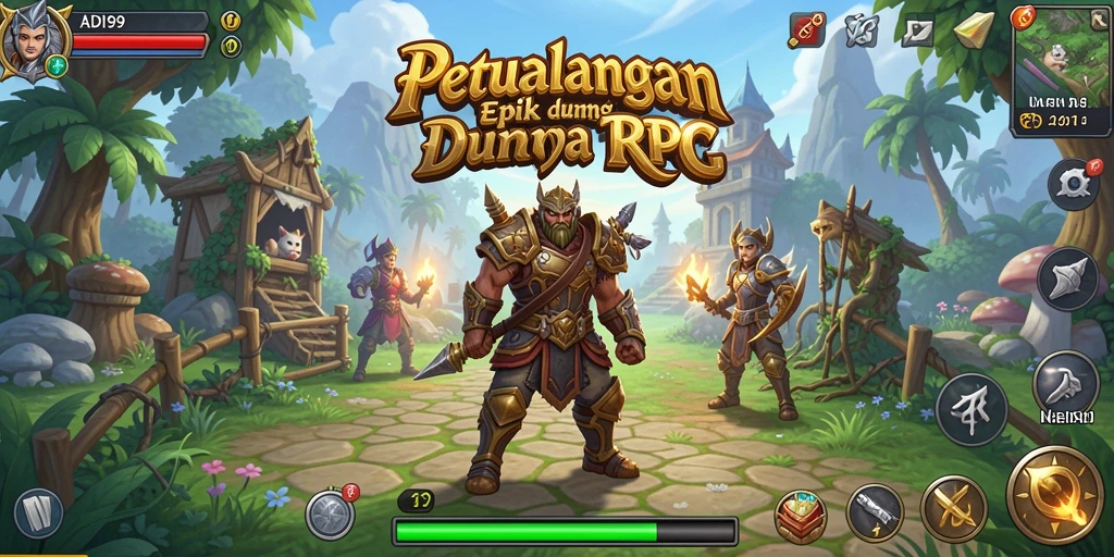 Tampilan gameplay ADI99 yang penuh aksi dan petualangan.