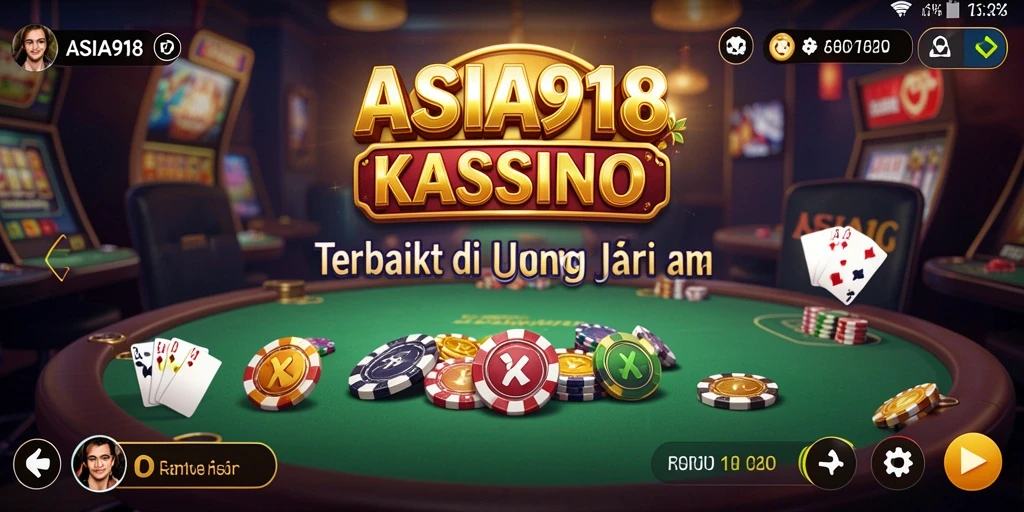 Screenshot utama ASIA918 menampilkan gameplay Kasino yang menarik.