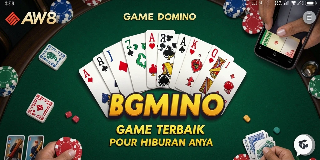 Tampilan gameplay seru dari game Domino AW8.