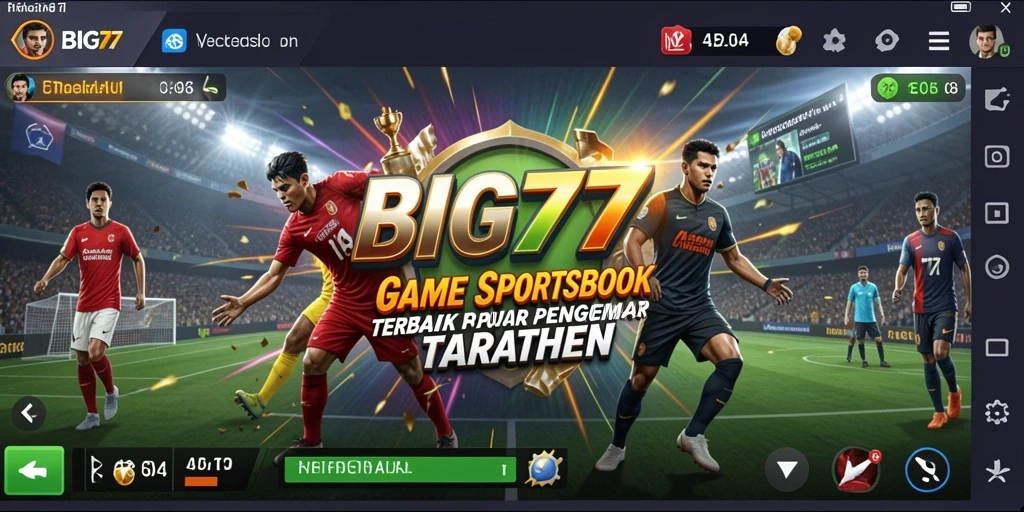 Tampilan gameplay menarik dalam aplikasi Sportsbook BIG77.