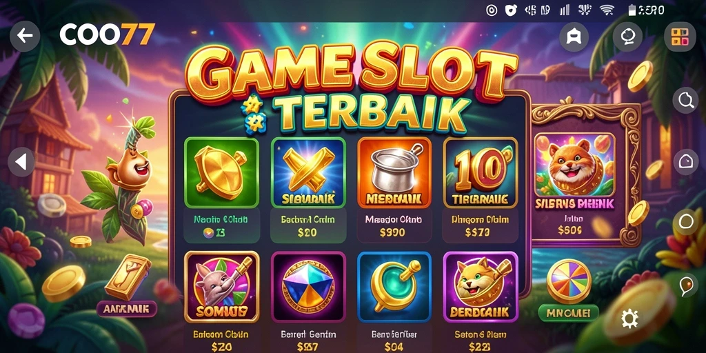 Tampilan gameplay seru dari game Slot COO77 dengan fitur menarik.