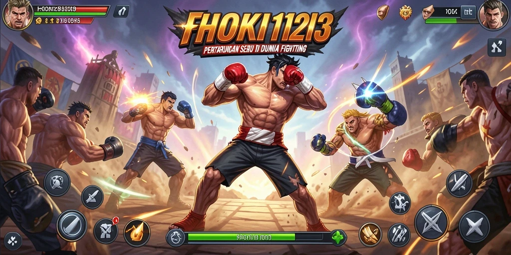 Tangkapan layar gameplay HOKI123 menampilkan pertarungan yang mendebarkan.