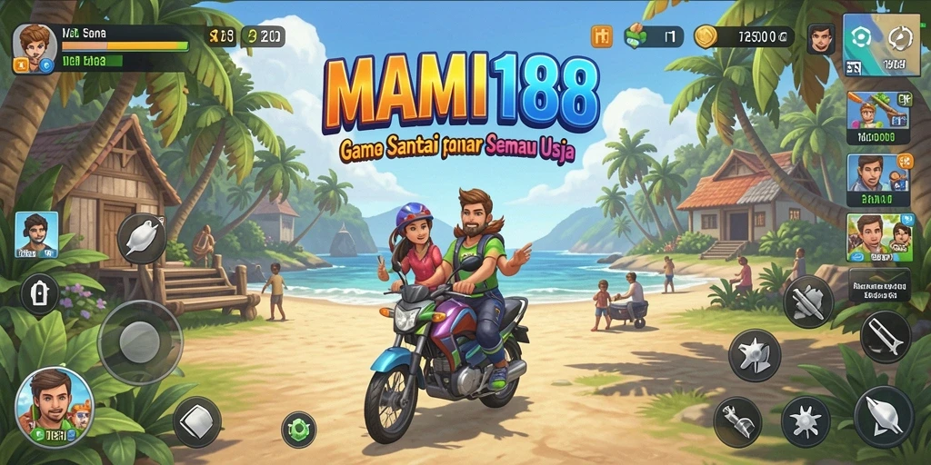 Screenshot utama MAMI188 dengan gameplay menyenangkan dan warna-warni.