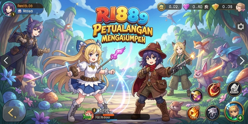 Tampilan seru gameplay Anime RI889 dengan aksi yang mendebarkan.