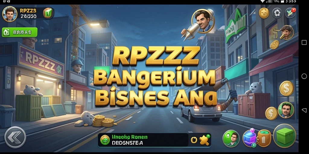 Screenshot RPZZZ menampilkan gameplay Tycoon yang mendebarkan dan penuh aksi.