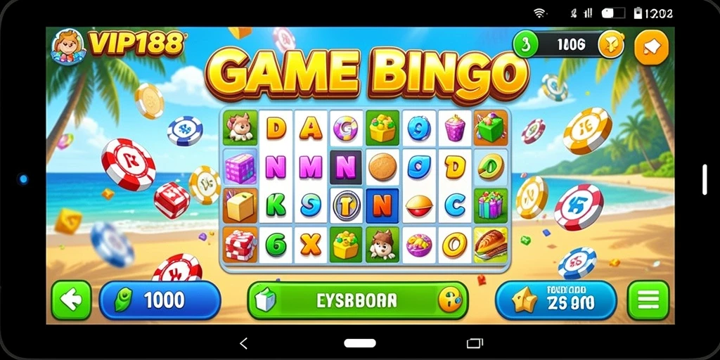 Gameplay seru Bingo di VIP188 dengan tampilan menarik.