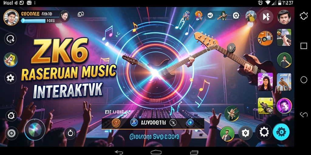 Screenshot dari gameplay ZK6 yang menampilkan interaksi musik yang memikat.